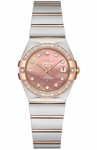 Omega Constellation Diamond Bezel Women's Watch 123.25.27.20.57.001