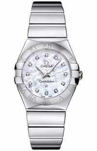 Omega Constellation Diamond Dial Luxury Watch 123.10.27.60.55.002
