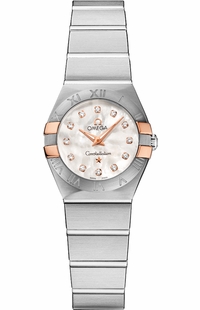 Omega Constellation Diamond Mother of Pearl Dial Women's Watch 123.20.24.60.55.005