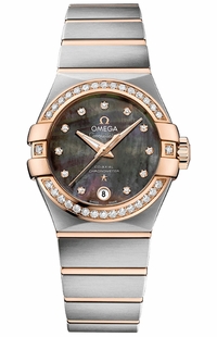 Omega Constellation Diamond Two Tone Luxury Watch 123.25.27.20.57.006