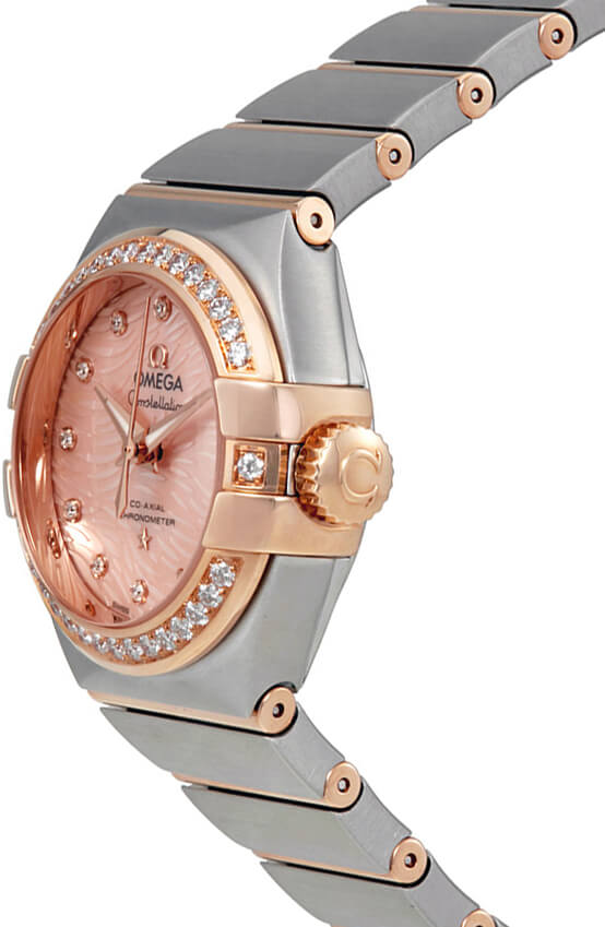 Omega Constellation 123.25.27.20.57.004 Womens 27mm Two Tone Pink