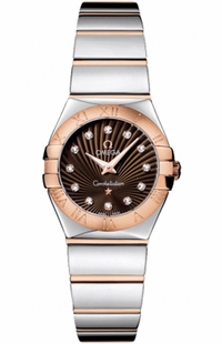 Omega Constellation Quartz Brown Dial Women's Watch 123.20.24.60.63.002