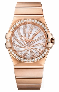 Omega Constellation Rose Gold & Diamond 123.55.35.20.55.002