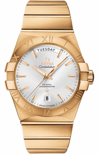 Omega Constellation Solid 18k Yellow Gold Men's Watch 123.50.38.22.02.002