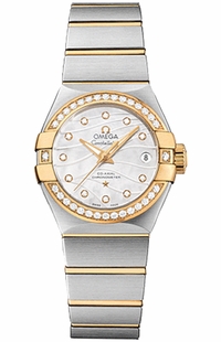 Omega Constellation Steel & 18k Yellow Gold Women's Watch 123.25.27.20.55.004