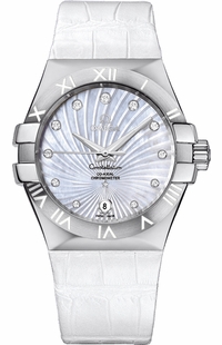 Omega Constellation Supernova White Dial 35mm Women's Watch 123.13.35.20.55.001