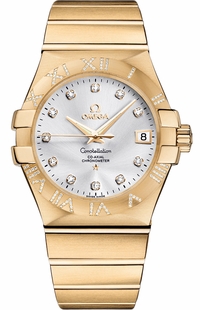 Omega Constellation Yellow Gold Luxury Men's Watch 123.55.35.20.52.004