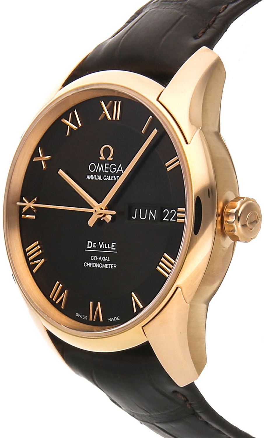 おりびあ New Omega DeVille Annual Calendar 431.53.41.22.13.001 Red