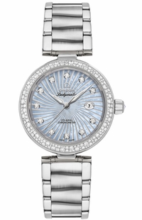 Omega De Ville Ladymatic Blue Pearl & Diamond Ladies Luxury Watch 425.35.34.20.57.002
