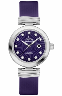 Omega De Ville Ladymatic Purple Dial Women's Watch 425.32.34.20.60.001