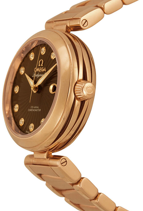 42560342063001 Omega DeVille Ladymatic Ladies Red Gold Case