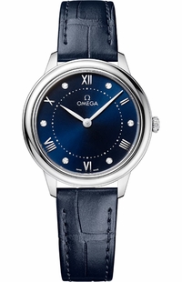 Omega De Ville Prestige Blue Dial Quartz Women's Watch 434.13.30.60.53.001