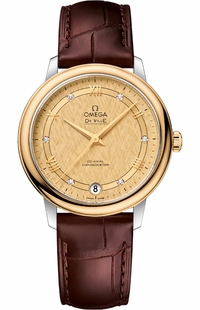Omega De Ville Prestige Champagne Dial Women's Watch 424.23.33.20.58.001