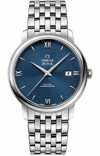 Omega De Ville Prestige Co-Axial Chronometer Blue Dial Men's Watch 424.10.40.20.03.001