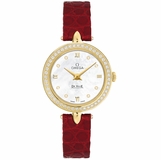 Omega De Ville Prestige Dewdrop Diamond Solid Gold Watch 424.58.27.60.55.001