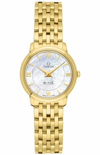 Omega De Ville Prestige Gold 24.4mm Women's Watch 424.50.24.60.05.001