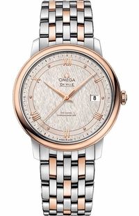 Omega De Ville Prestige Rose Gold & Steel Men's Watch 424.20.40.20.02.003