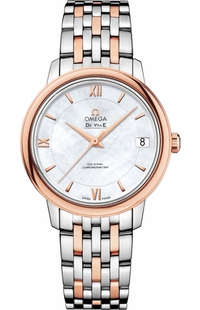 Omega De Ville Prestige Rose Gold & Steel Women's Watch 424.20.33.20.05.002