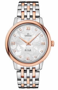 Omega De Ville Prestige Silver Butterfly Dial Women's Watch 424.20.33.60.52.001