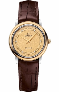 Omega De Ville Prestige Steel & Yellow Gold Women's Watch 424.23.27.60.58.001