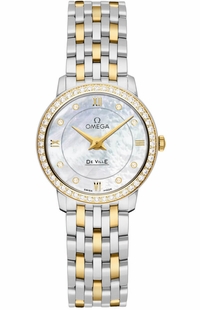 Omega De Ville Prestige Two-tone Women's Dress Watch 424.25.27.60.55.001
