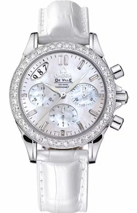 Omega De Ville Solid Gold Diamond Women's Watch 4679.75.36