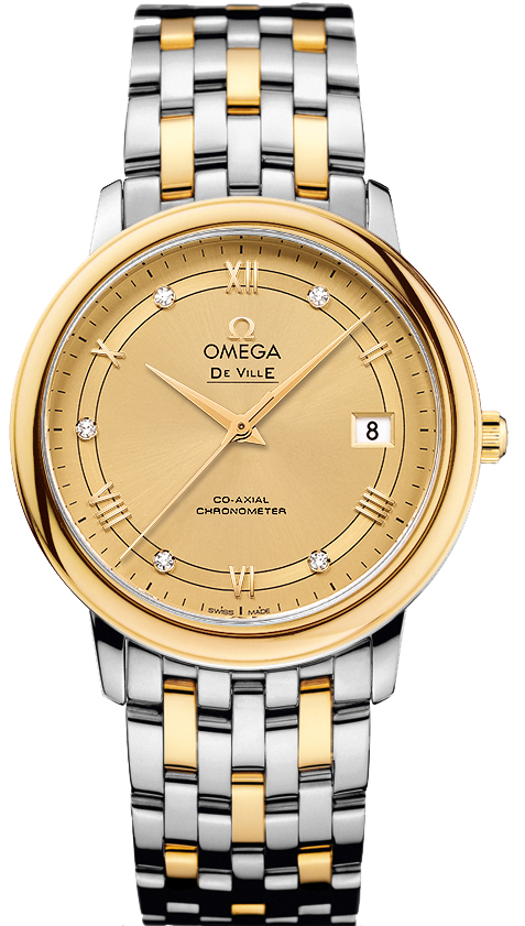 424.20.37.20.58.002 Omega DeVille Champagne Dial Watch