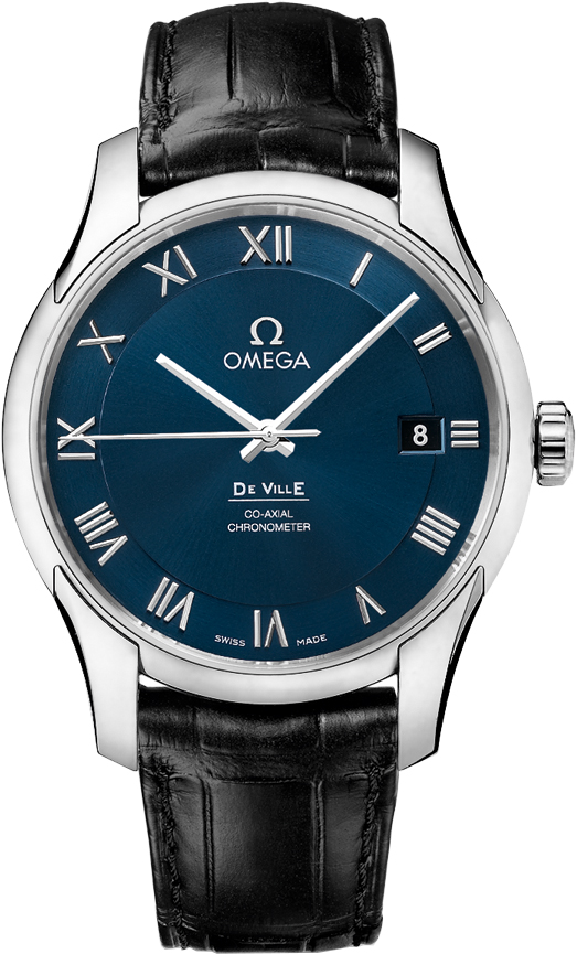 431.13.41.21.03.001 Omega DeVille Chronometer Mens Blue Dial Watch