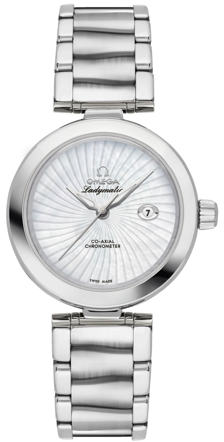 425.30.34.20.05.001 Omega DeVille Ladymatic White MOP Dial Ladies