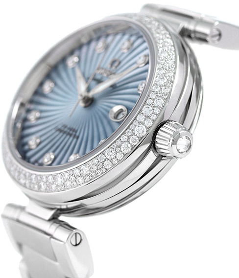 425.35.34.20.57.002 Omega DeVille Ladymatic Blue MOP Diamond
