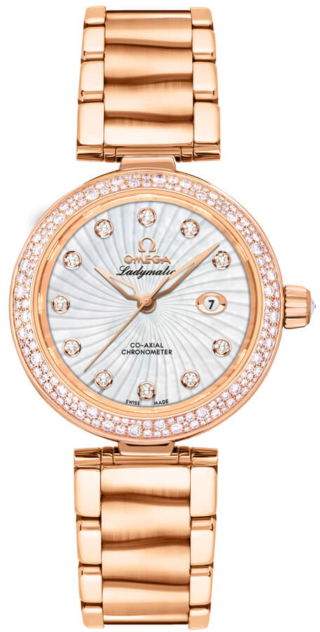 425.65.34.20.55.001 Omega DeVille Ladymatic Ladies Rose Gold