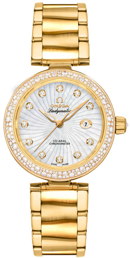 42565342055004 Omega DeVille Ladymatic Ladies Yellow Gold Case