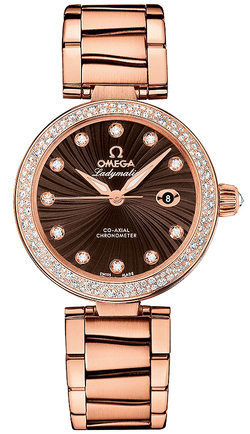 42565342063001 Omega DeVille Ladymatic Ladies Red Gold Case