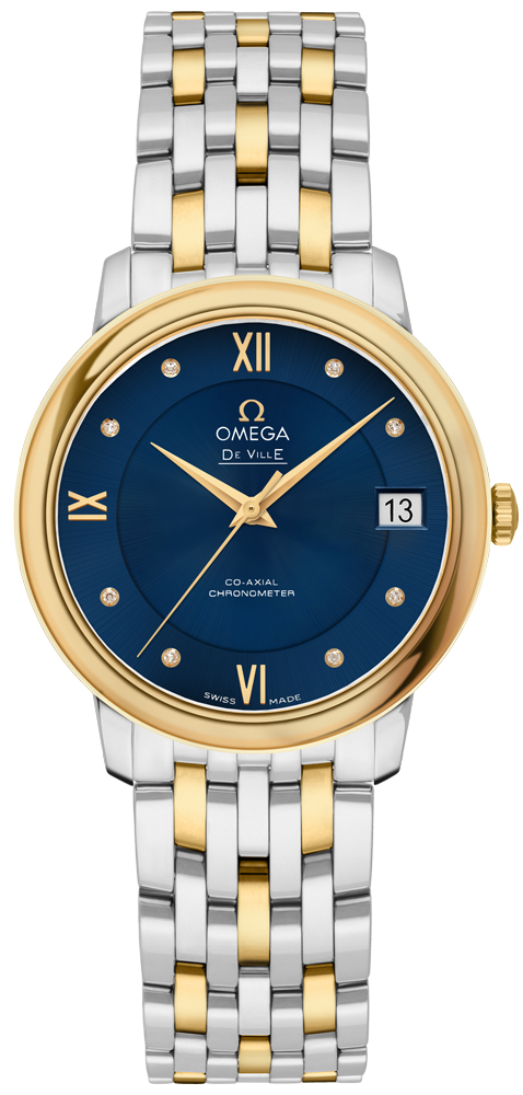 424.20.33.20.53.002 Omega DeVille Prestige Blue Dial Watch