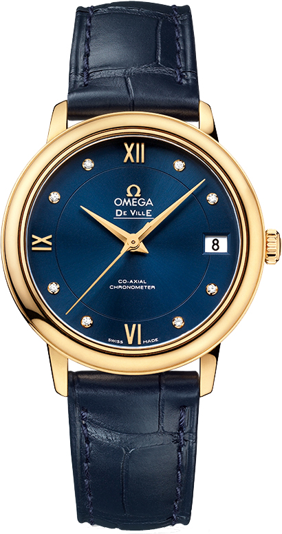 424.53.33.20.53.002 Omega DeVille 32.7MM Blue Dial Watch