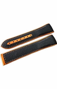 Omega Planet Ocean 22mm Black & Orange Rubber Strap 032CVZ005087