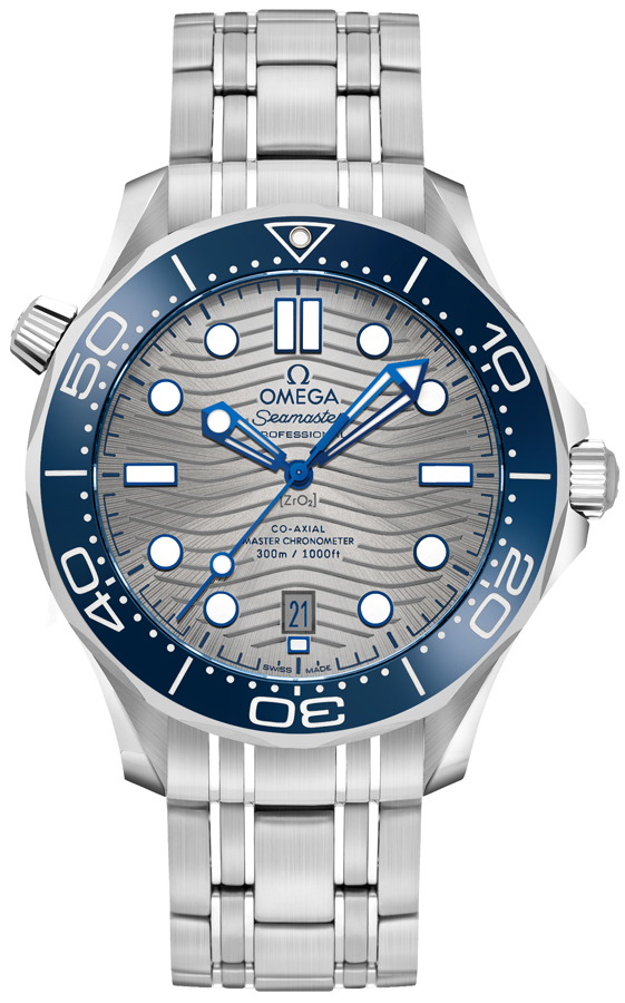 21030422006001 Omega Seamaster Diver Grey Dial Men's Watch