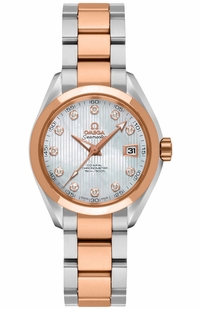 Omega Seamaster Aqua Terra Automatic Chronometer Diamond Ladies Watch 231.20.30.20.55.001