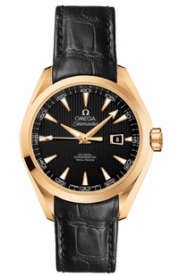 Omega Seamaster Aqua Terra Black Dial Solid 18k Gold Women's Watch 231.53.34.20.01.001