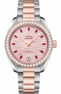 Omega Seamaster Aqua Terra Diamond Bezel Women's Watch 220.25.34.20.60.001