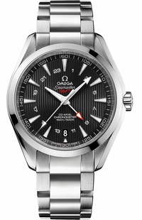 Omega Seamaster Aqua Terra GMT Black Dial 43mm Men's Watch 231.10.43.22.01.001