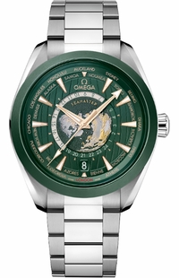Omega Seamaster Aqua Terra GMT Worldtimer Men's Watch 220.30.43.22.10.001