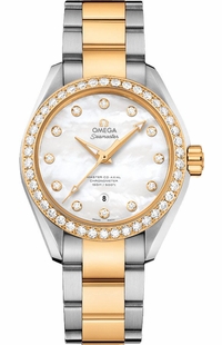 Omega Seamaster Aqua Terra Gold & Steel 34mm Women's Watch 231.25.34.20.55.006