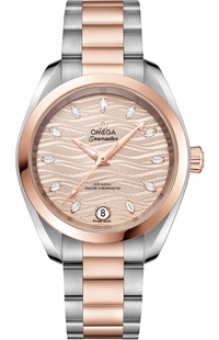 Omega Seamaster Aqua Terra Rose Gold & Steel Women's Watch 220.20.34.20.59.001