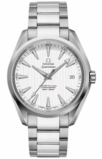 Omega Seamaster Aqua Terra Silver Teak Pattern Dial Men's Watch 231.10.42.21.02.003