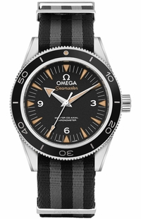 Omega Seamaster Black Dial Nato Strap Men's Watch 233.30.41.21.01.001
