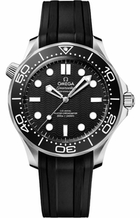 Omega Seamaster Diver 300M Black Rubber Strap Men's Watch 210.32.42.20.01.003