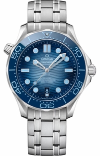 Omega Seamaster Diver 300M Summer Blue Dial Men's Watch 210.30.42.20.03.003