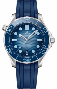 Omega Seamaster Diver Summer Blue Steel Men's Watch 210.32.42.20.03.002