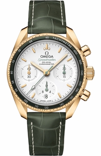 Omega Speedmaster 38 Silver Dial Yellow Gold Men's Watch 324.63.38.50.02.004